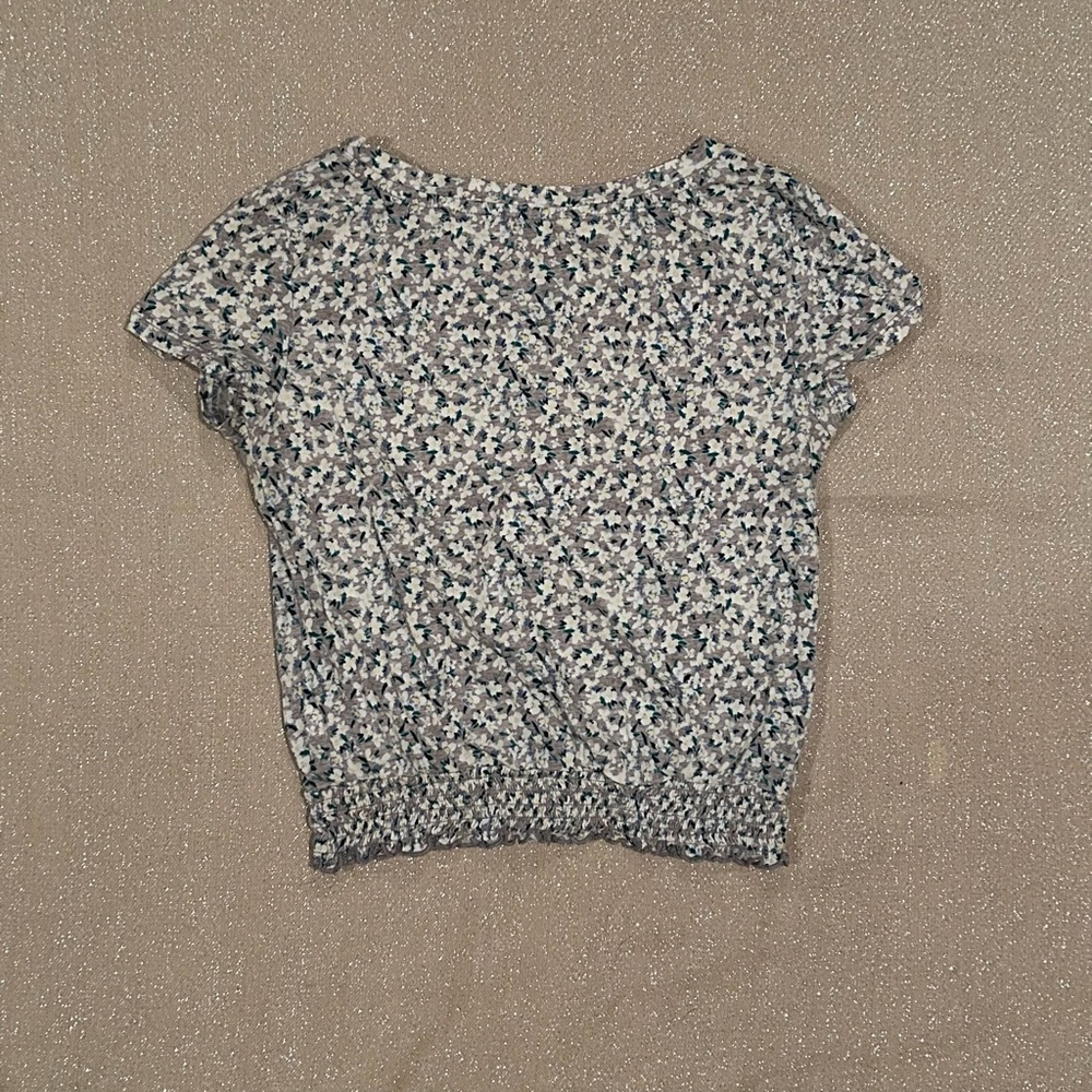 SO floral gray tee, size S - Picture 6 of 6